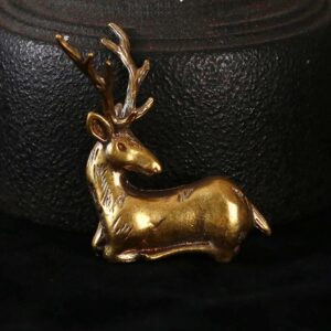 Christmas Elk Miniature Figurine Festival Decoration Accessories Mini Reindeer Statue Desktop Ornament Modern Decors