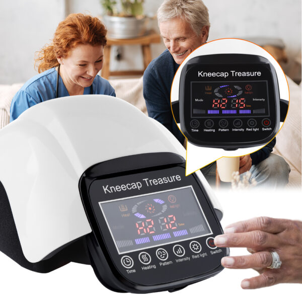Electric Heating Knee Pad Massager for Knee Joint Leg Muscle Massager Vibrating Red Light Therapy Pain Treatment Beauty Health