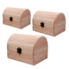 Wood Wooden Arched Hinged Storage Boxes Multi-function Hinged Boxes Gift Packing Jewelry Case Box Home