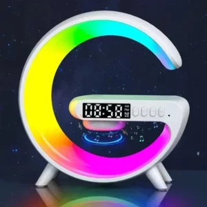 Multifunction Wireless Charger Pad Stand Speaker TF RGB Night Light Fast Charging Station