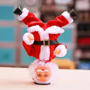 Handstand Dancing Santa Claus Electric Creative Music Toy Christmas Gift Decoration