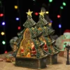 Christmas Tree Music Box Snowman Snowflake Crystal Ball Snow Children's Birthday Gifts Decorations