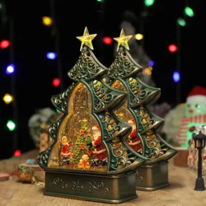 Christmas Tree Music Box Snowman Snowflake Crystal Ball Snow Children's Birthday Gifts Decorations