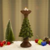 Christmas tree candlestick home restaurant counter desktop festive atmosphere decorations candle