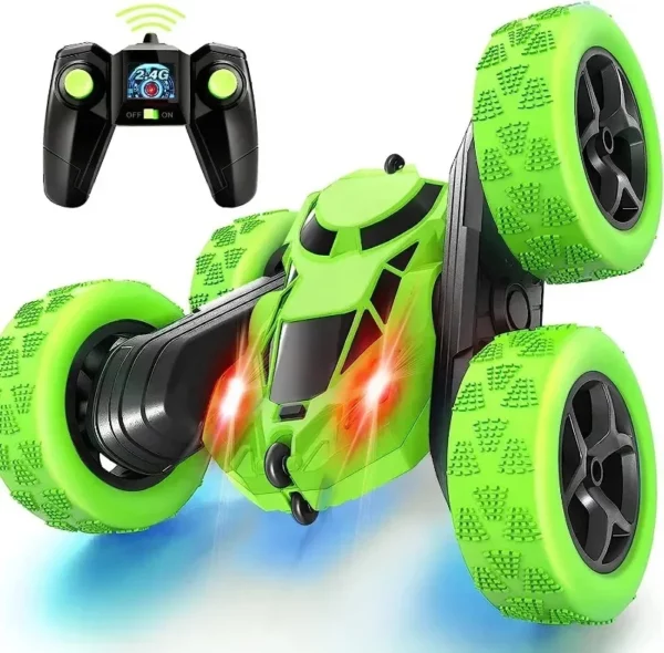 RC Stunt Car Children Double Sided Flip Remote Control Car Degree Rotation Off Road Kids