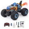 Remote Control Cars Monster Truck RC Car Electric Trucks Stunt Cars with Light Sound Spray Toys for Boys Kids