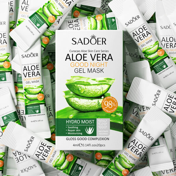 Aloe Vera Gel Portable Facial Mask Soothing And Repairing After Moisturizing Hydrating Shrink Pores Sleep Mask Skin Care