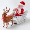 Santa Claus Doll Elk Sled Toy Universal Electric Car with Music Children Kids Christmas Electric Toy Doll Home