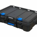 Stack System Tool Box with Small Blue Organizer & Dividers Modular Storage System