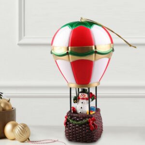 Christmas Resin Decorations Christmas Luminous Old Man Snowman Fireplace Small Night Lamp Christmas