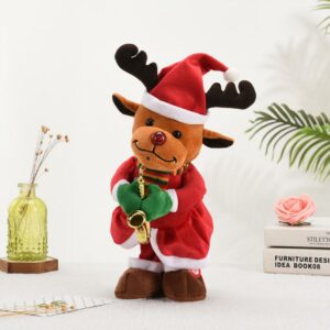 Talking Toy Dancing Santa Claus Doll Speak Sound Kawaii Cactus Toys Kids Education Electric Merry Christmas
