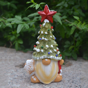 Christmas Tree Dwarf Decorations Ornaments, Christmas Resin Home Decoration Resin Crafts Home Decoration Accessories