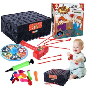 Balloon Box Game Hammer Balloon Blast Box Game Fun Creative Spin Game Anti stress Crazy Party Prank Funny
