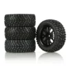 Rubber Rally Climbing Car Off-road Wheel Rim and Tires Hex