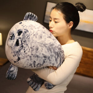 Cute Fat Sea Lion Plush Toys 3D Novelty Throw Pillows Gaint Soft Seal Stuffed Plush Sleeping Pillows Home Baby Gift