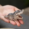 Clay Mini Alligator Crocodile Tea Pet Miniature Adorable Accessory  DIY Terrarium Crafts for Bedroom