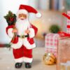 Big Electric Santa Claus Blow Saxophone Christmas Music Electric Swing Doll Home Decor Christmas Village Ornament