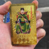 Tai Sui Amulet Card Feng Shui Prayer Gold Card Exorcism Protection Buddha Gift Amulet Safe Bring In Wealth And Treasure