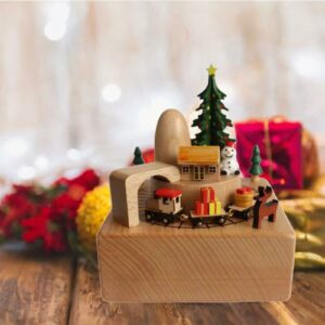 Wooden Music Box for Girlfriend, Howls Moving Castle, Musical Carousel, Birthday Decoration, Home Accessories Decor