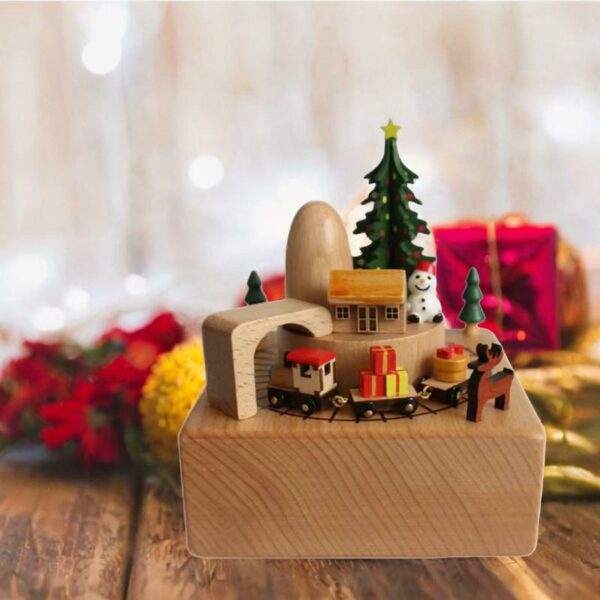 Wooden Music Box for Girlfriend, Howls Moving Castle, Musical Carousel, Birthday Decoration, Home Accessories Decor