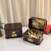 Christmas House Village Electric Music Box Glowing Christmas Snow Village Santa Claus House Miniature Ornaments
