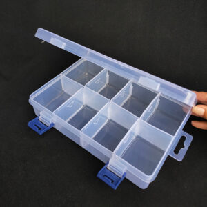 Plastic Storage Jewelry Box Compartment Adjustable Container for Screw Holder Case Organizer box jewelry rectangle Case