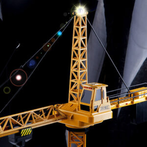 Remote Control Construction Crane  Rotation Lift Model RC Tower Crane Toy For Kids