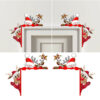 Christmas wooden corner door frame ornaments, Christmas decorative door frames, Christmas home