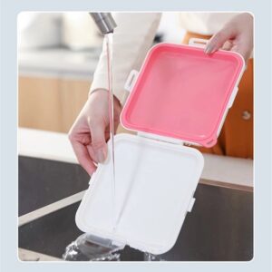 Sandwich Storage Box Silicone Lunch Box Food Storage Case Reusable Microwave Lunch Box Food Storage Container