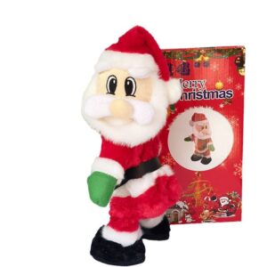 Dancing Santa Claus Musical Electric Twerk Singing Dancing Santa Clause Hip Shake Figure Twisted Hip Toys