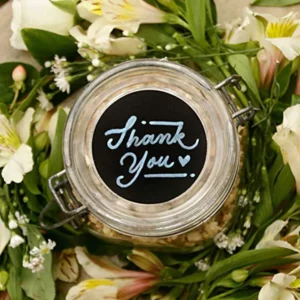 Black PVC Round Blackboard Sticker Handmade Sticker Adhesive DIY Labels Gift Package Sealing Sticker Can Writing