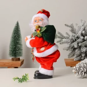 Christmas Gift Fine Stitching Single Color Box Packaging Holiday Parties Music Doll Christmas Electric Doll Santa Claus