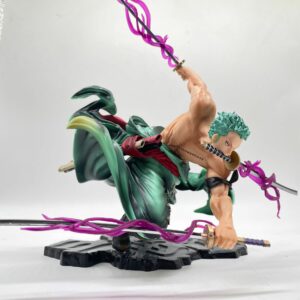 Anime Figure GK  Zoro Three-blade Sa-maximum Manga Anime Statue Action Figure Collection Model Kid Toy
