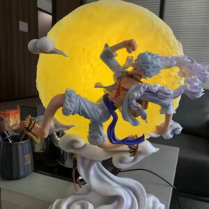 One Piece Anime Figure Gear  Luffy Figures Moon With Led Nika Luffy Statue Pvc Room Collectble Doll Christmas Toy Gifts