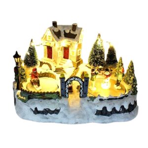 Christmas Decoration for Home Electric Luminous Music Courtyard Landscape House Ornament Santa Claus