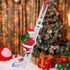 Christmas Electric Santa Claus Climbing Ladder Plush Craft Funny Party Decor Christmas Gift Santa Music