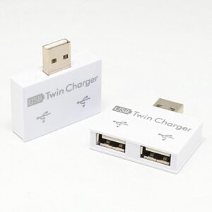 USB 2.0 Male To Twin Dual 2 Port USB Splitter Hub Adapter Converter Charging USB Wire Plug For Laptop PC Durable