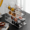 Plastic Drawer Storage Box Transparent Dustproof Glasses Cosmetic Desktop Stationery Storage Rack