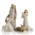 Engraved Hand Painted Doll Art Doll Nativity Collection Decorative Statue Desk Decoration Home Christmas Gift