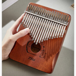 Thumb Piano High Quality Mahogany Wood Portable Finger Piano Musical Instruments Creative Gift Music Box