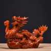 Wooden Fengshui Dragon Figurine Statue Mini Year The Dragon Gift Chinese Zodiac Dragon Figurines Wood