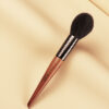 Makeup Brush-Amber Series Carved Tube Animal Hair Brushes-Goat Hair Powder Brush-Flame Shape Cosmetic