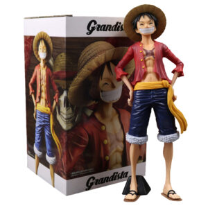 Anime Figure Confident Smiley Luffy Three Form Face Changing Doll Action Figurine Model Toys Kits