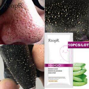 Nose Blackhead Remover Mask Deep Cleansing Shrink Pore Acne Treatments Mask Skin Care Nose Black Dots Pore Strip Exfoliators