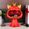 Crown Cat Porch Decoration Light Luxury Home Decoration Creative Living Room Dried Fruit Candy Key Storage Box