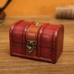Wooden Box Lockable Antique Wooden Jewelry Storage Box Gift Packaging Wooden Box