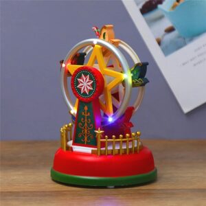 Music Boxes With Light Wind Roundabout Carousel Musical Box Kid Birthday Christmas Gift Baby Room Home Decor