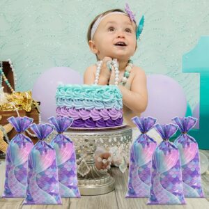 Mermaid Candy Bar Bag Gift Packing Box Girl Little Mermaid Theme Birthday Party Decor Baby Shower Under the Sea Party