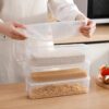 Kitchen Noodle Spaghetti Container Household Cereal Preservation Storage Box with Cover Spaghetti Box Kitchen Food