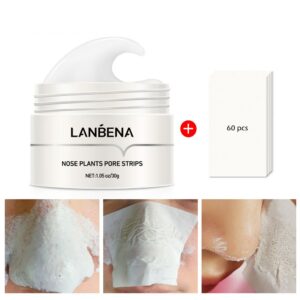 Blackhead Remover Nose Face Mask Pore Strip Tearing Black Mask Peeling Acne Treatment Unisex Deep Cleansing Skin Care